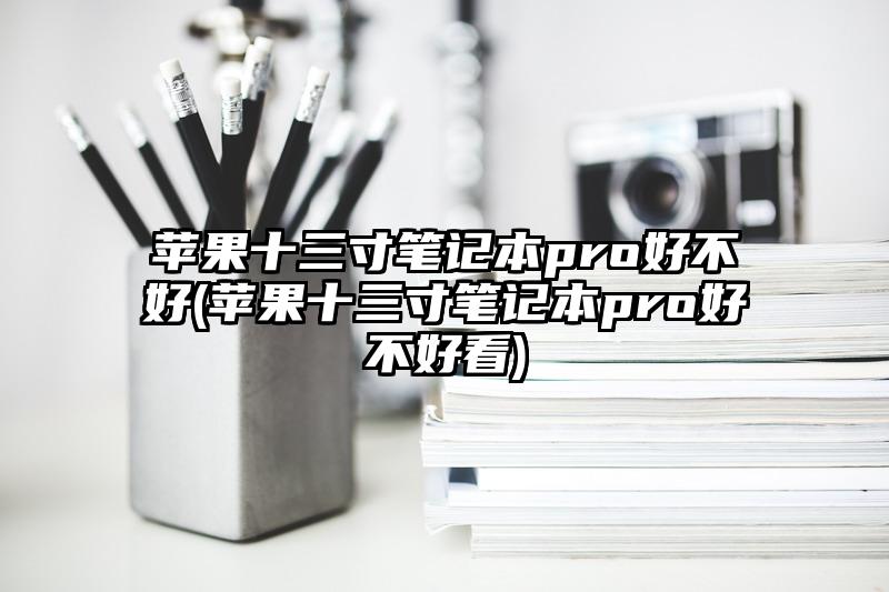 蘋果十三寸筆記本pro好不好(蘋果十三寸筆記本pro好不好看)