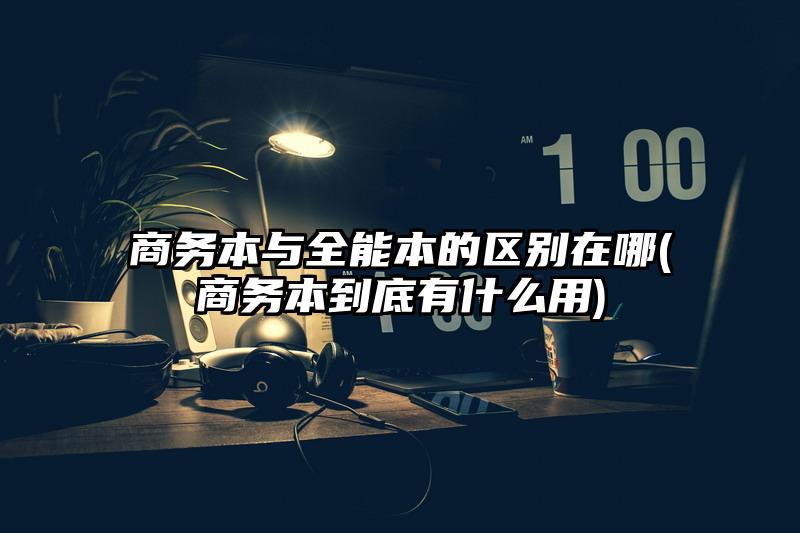 商務本與全能本的區別在哪(商務本到底有什么用)